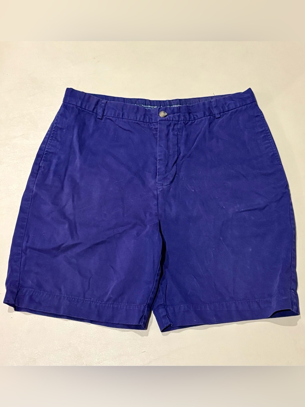 Tailorbyrd Men's Flat Front Chino Shorts — Royal Blue